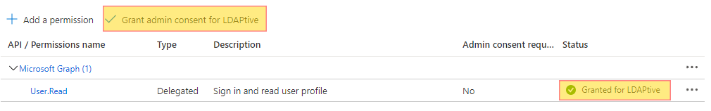 Azure AD grant consent